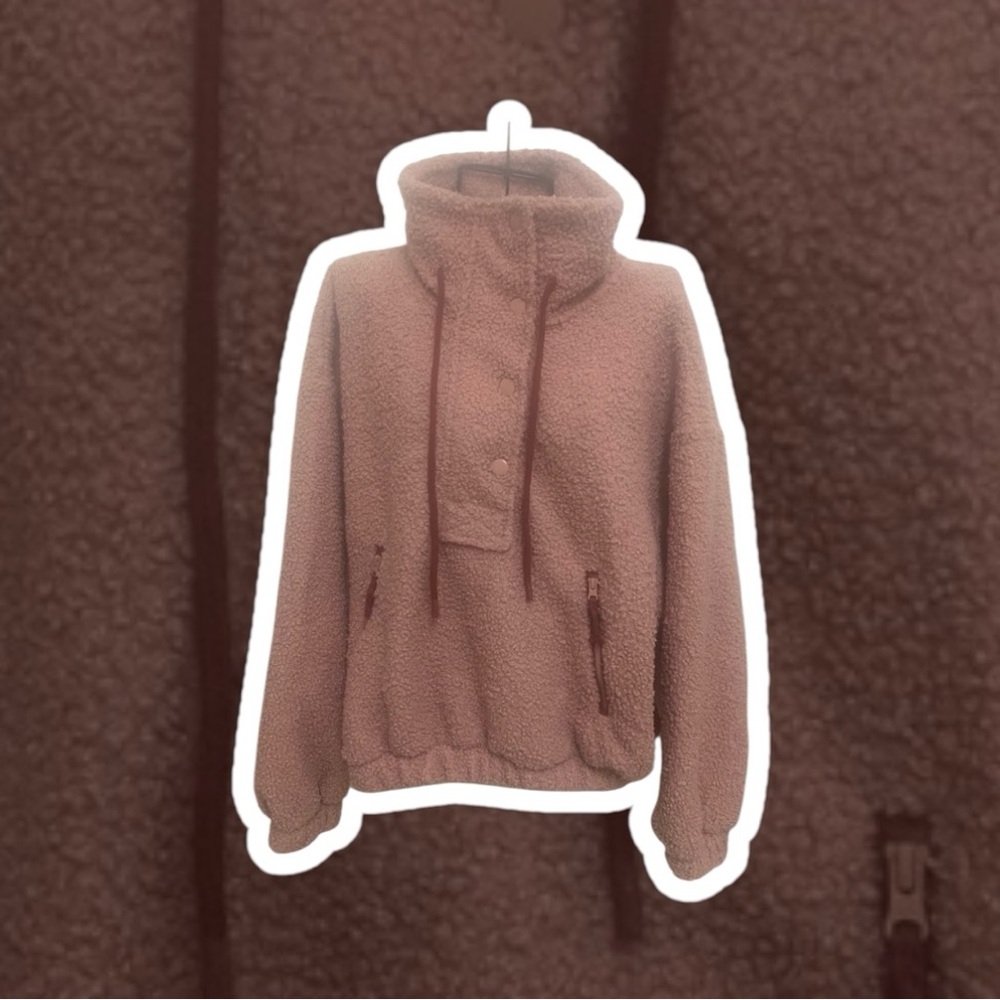 Universal Thread Blush Teddy Jacket - image 1